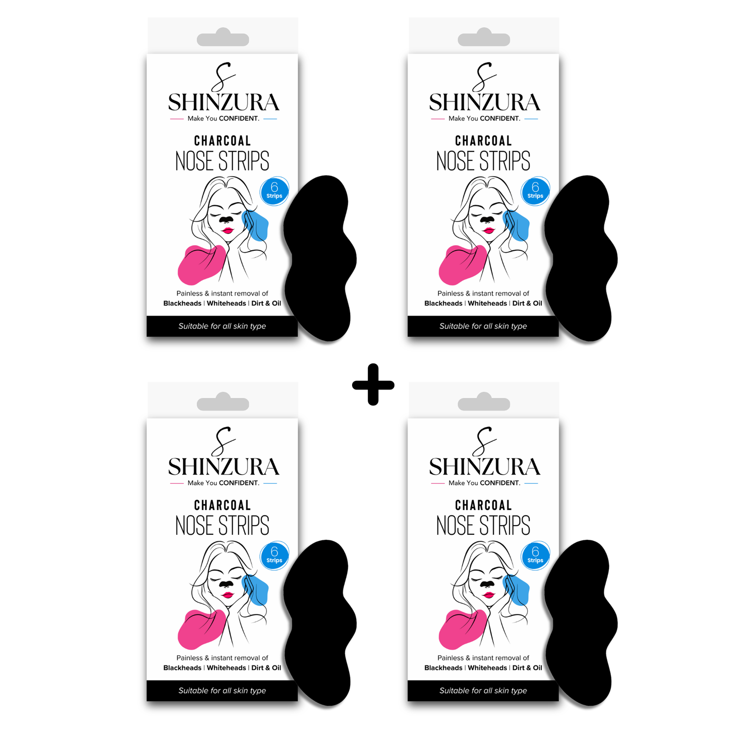 Shinzura Charcoal Nose Strips – 24 Pack for Effective Blackhead Removal, Deep Pore Cleanse & Detox with Activated Charcoal, Suitable for All Skin Types (Copy) (Copy) (Copy)