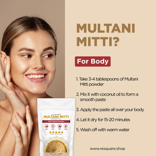 Shinzura Multani Mitti (Bentonite Clay) – 100% Natural Powder (200g)