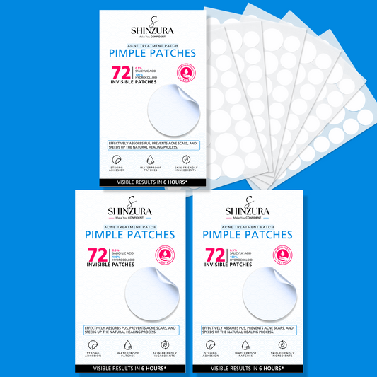 Shinzura Pimple Patches – 72 Invisible Hydrocolloid Acne Patches