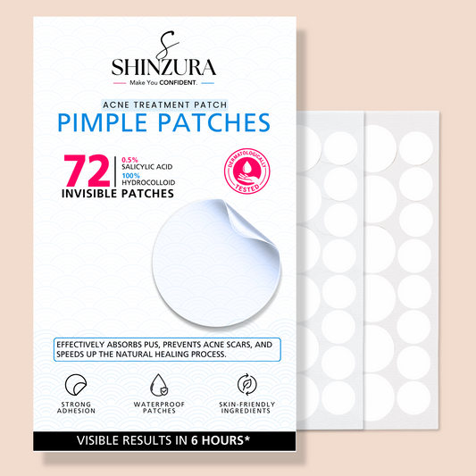 Shinzura Pimple Patches 72 Count with Salicylic Acid & Hydrocolloid