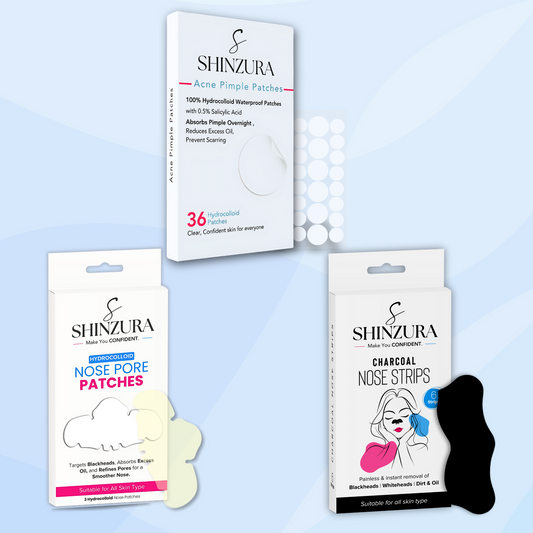 Shinzura Clear Skin Combo – Acne Patches + Nose Strips + Pore Patches