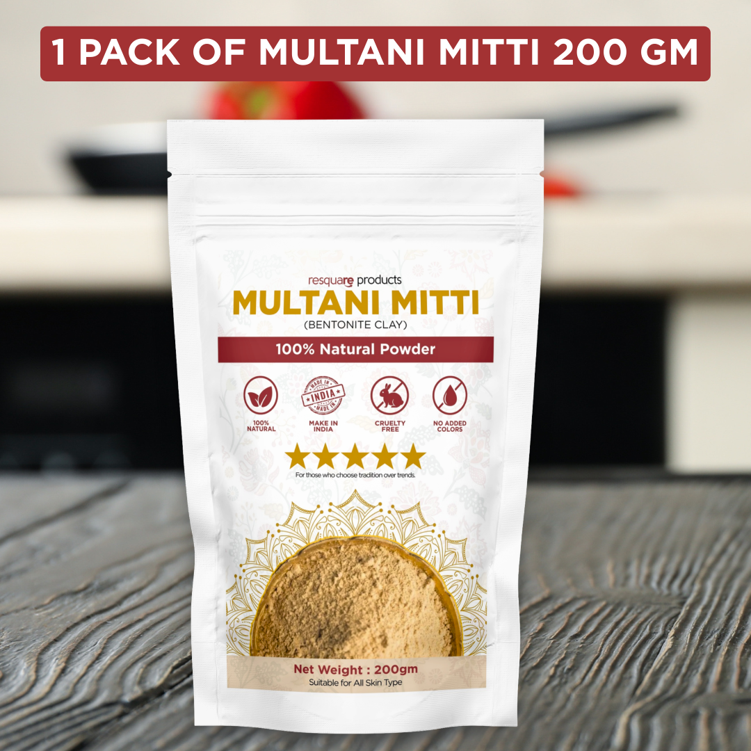 Shinzura Multani Mitti (Bentonite Clay) 200g – 100% Natural Powder