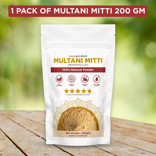 Shinzura Multani Mitti (Bentonite Clay) 100% Natural Face & Body Powder – 200gm