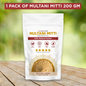 Shinzura Multani Mitti (Bentonite Clay) 100% Natural Face & Body Powder – 200gm
