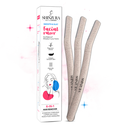 Shinzura Smooth & Slay 6-in-1 Facial Razor – Hair Remover
