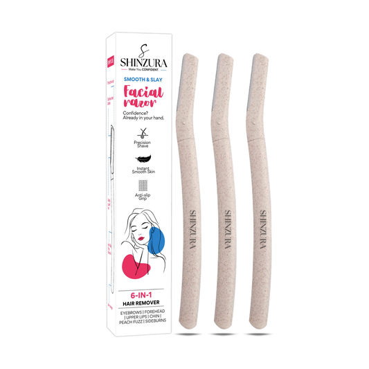 Shinzura Facial Razor – 6-in-1 Precision Hair Remover for Women