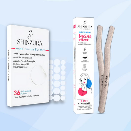Shinzura Acne Patch + Facial Razor Combo