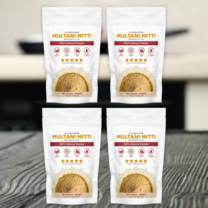 Shinzura Multani Mitti Powder 100% Natural | Pack of 4 (200gm Each)